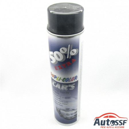 Spray universal de colorare,CAR'S + 50% EXTRA (culoare NEGRU METALIC/LUCIOS) 600ml