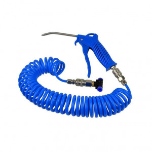 Pistol aer pentru suflat + furtun 5m +accesorii adaptoare
