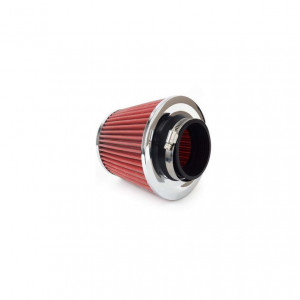 Filtru aer sport cilindric rosu mic,diametru orificiu: 7.5 cm