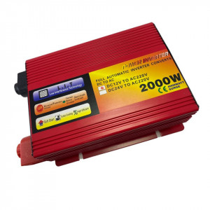 Invertor alimentare 12V , iesire 220V , POWER INVERTOR ,putere 2000W