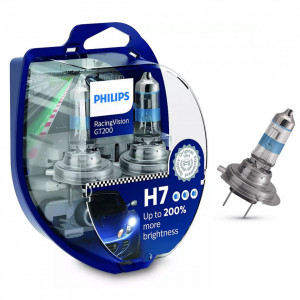 Set 2 Becuri auto PHILIPS Racing Vision GT200 H7 12V 55W
