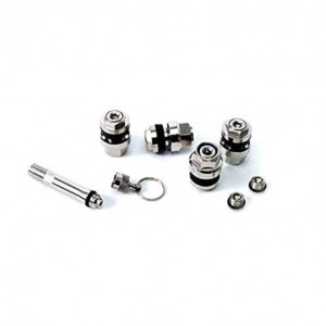 Valve ascunse profesionale cromate, set 4 bucati