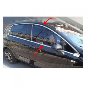 Banda / ornament protectie exterior auto cu dublu adeziv ,decor ABS elastic cromat gros ,17mm