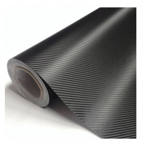 Folie carbon auto 3D, 2 x 1.27 M, Negru