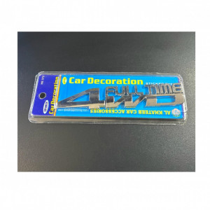 Ornament auto Four Wheel Drive cromat cu autoadeziv , 4AWD