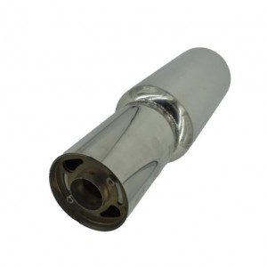 Toba sport din inox cu silencer reglabil si tips rotund