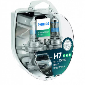 Set 2 Becuri auto PHILIPS Xtreme Vision PRO150 H7 12V 55W