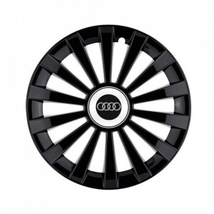 Set 4 capace 15 inch // MERIDIAN, compatibil cu gama auto AUDI,negru