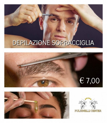 DEPILAZIONE MASCHILE : SOPRACCIGLIA