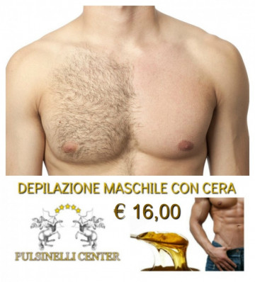 DEPILAZIONE MASCHILE CON CERA: PETTO