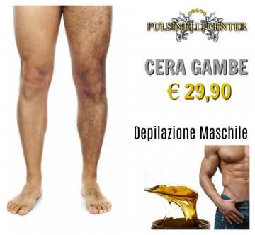 DEPILAZIONE MASCHILE CON CERA: GAMBE