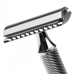 Aparat de ras clasic Muehle Safety Razor - R41 Rosegold, CU PIAPTĂN DESCHIS (PENTRU BARBĂ DEASĂ ȘI ASPRĂ)