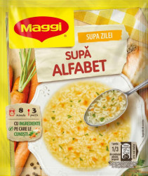 Produs instant supa alfabet cu paste si legume 58g Maggi