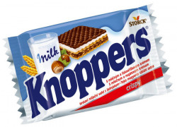 Napolitane cu lapte si alune 25g Knoppers