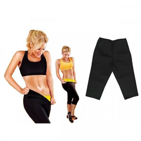 Pantaloni Fitness Slim Fit din Neopren pentru slabit si modelare, Marimea L, PM152463