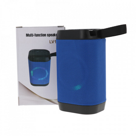 Boxa Portabila Bluetooth, Lanterna, TF, USB, LED LV10-BLUE