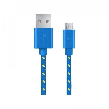 Android Micro USB - cablu date incarcator 1m Albastru