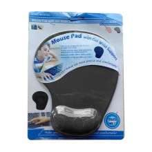 Mouse pad cu gel, ergonomic pentru incheietura, 23 x 19 cm, negru