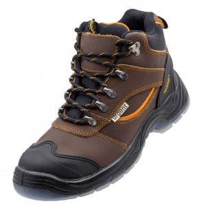 Urgent Brown - Bocanci de protectie din piele (S3, SRC)