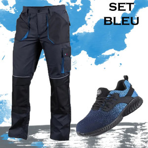 SET BLEU - Pantaloni si Pantofi de protectie