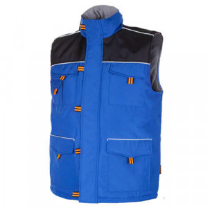 TOP - Vesta de protectie de iarna, imblanita, albastru