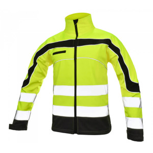 Flex - Jacheta Softshell Reflectorizanta HI-VIS, rezistenta la ploaie si vant