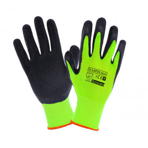X-Latos Neon - Manusi de protectie acoperite cu latex