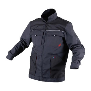 Sako -Geaca de protectie, gri/rosu- material durabil