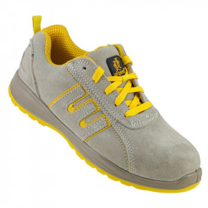 Urgent Beige - Pantofi de protectie din piele velur (S1, SRA)