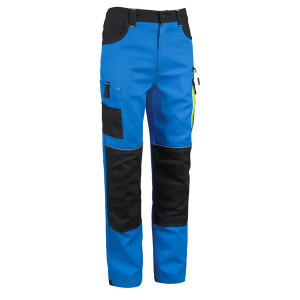 COMFORT-TR-A - Pantaloni de lucru din bumbac 100%, albastru/negru