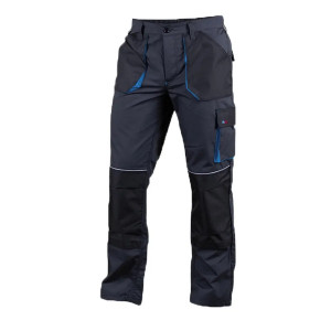 Sako - Pantaloni de lucru, gri/albastru - material durabil