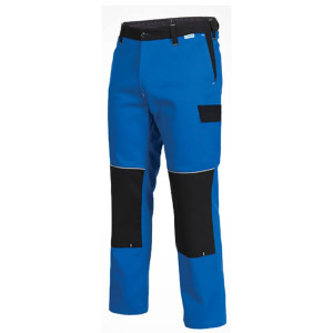 Sara Szyper - Pantaloni de lucru din bumbac 100%, albastru/negru