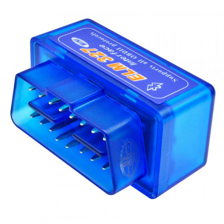 Instrument pentru diagnostic auto Mini ELM327, Bluetooth, OBD2, Albastru 