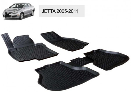 Set 4 Covorase Auto din cauciuc tip Volkswagen Jetta 2005-2011