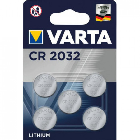 Blister 5 Buc Baterii Cheie Auto Varta CR2032