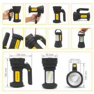 Lampă de lucru cu COB-LED 10 Moduri de Utilizare