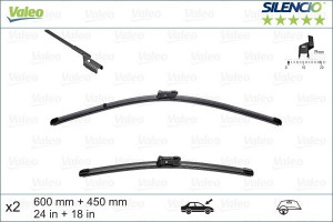Set 2 Stergatoare Parbriz Valeo Silencio Kia Ceed