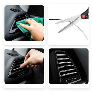 Rola Ornament Auto de tip "U" pentru muchii sau grila ventilatie, 15m liniari, culoare Crom SILVER