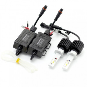 Set 2 Becuri Led Auto H3 4000 lumeni 12-24V Fara Canbus