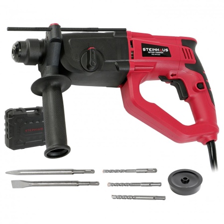Ciocan rotopercutor Steinhaus PRO-RH1050, 1050W, 1050 RPM, mandrina SDS-Plus, 4 functii, kitbox + accesorii