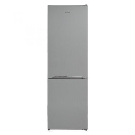 Combina frigorifica Heinner HC-N269SF+, 269 l, Control mecanic, LED, Clasa F, Argintiu