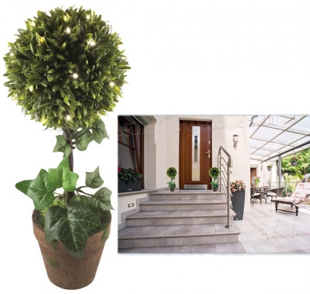 Decor buxus, LED-uri, 43 cm, 3V GPL 25
