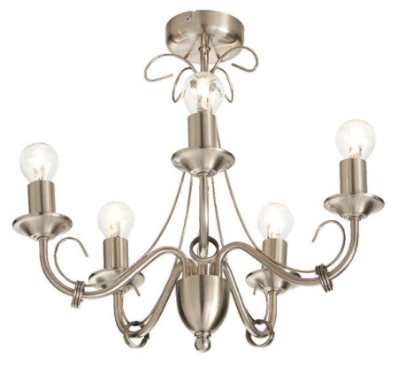 Candelabru Colours Inuus 5 x 60 W, soclu E 14, metal, aramiu