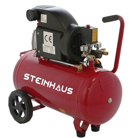 Compresor Steinhaus PRO-COM50, 50l, 8bar, 206l/min