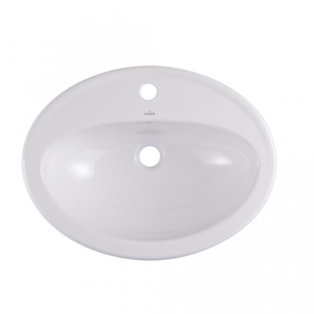 Lavoar oval, alb, 53.5 cm, pt blat, Cersanit Turso