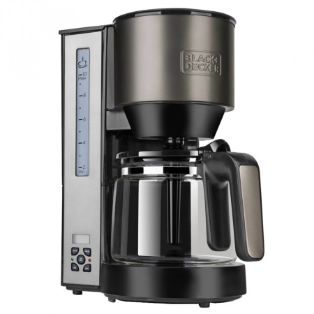 Cafetiera Black&Decker BXCO1000E, 1000W, 12 cesti cafea, programabila