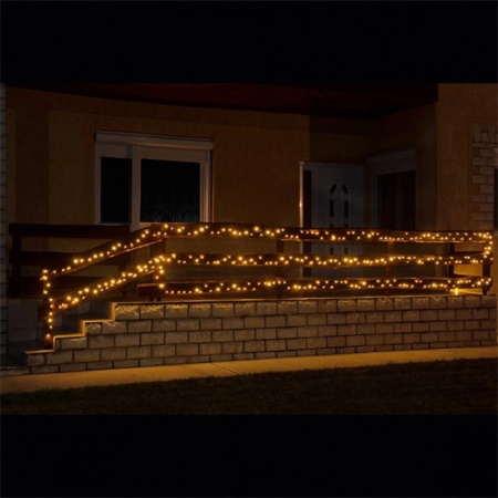 Ghirlanda cu LED-uri, 500 LED alb cald, lumina statica, pt exterior KKL 500C/WW