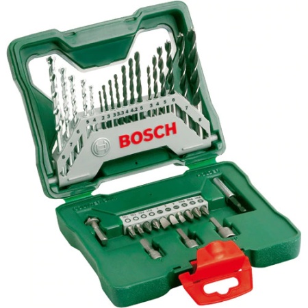 Set 33 accesorii Bosch X-line, Biti, Burghie Lemn, Metal si Zidarie