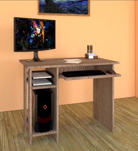 Birou de calculator, maro, 900 x 50 x 700 mm • Alex