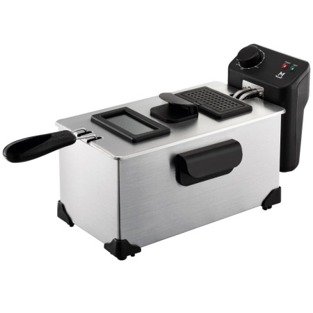 Friteuza Mandine MDF30S-18, 2200 W, cuva 3 Litri, Inox